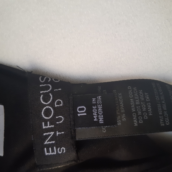 ❣Enfocus Studio black lace/beaded dress - Picture 2 of 10